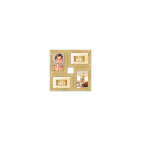 Picture Frame - ERTOM PL DC284G 4×10×15 ORION GOLD 4Q 33×33 cm