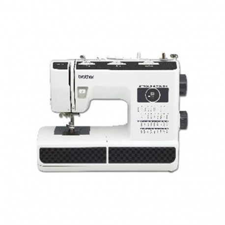 Sewing Machine - Brother HF37VP1 Black White 37-Stitch 800 SPM 1-Step Buttonhole