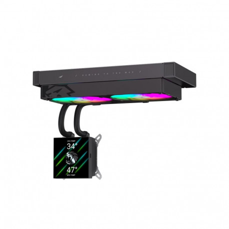gamemax CPU Liquid Cooler | GLACIER 240 LCD BK | Black