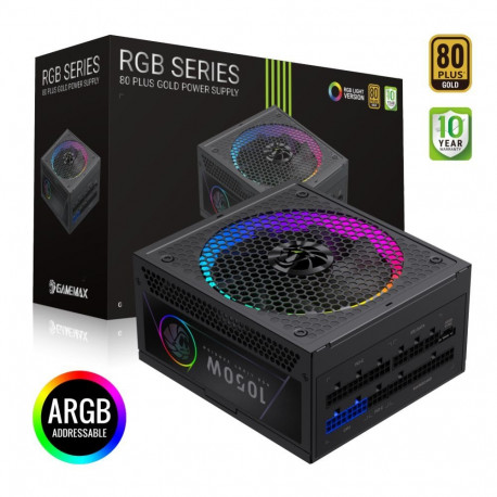 gamemax PSU | RGB 1050G | 1050 W | Gold | Full Modular