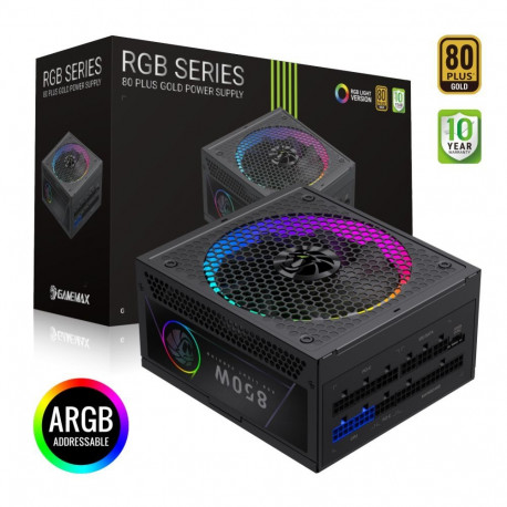 gamemax PSU | RGB 850G | 850 W | Gold | Full Modular