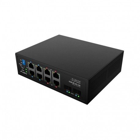 Lanberg Switch PoE 4xBT 4xAT 4xSFP Din Unmanagment Gigabit Ethernet | ILGE-8P-2S-120 | Unmanaged | D