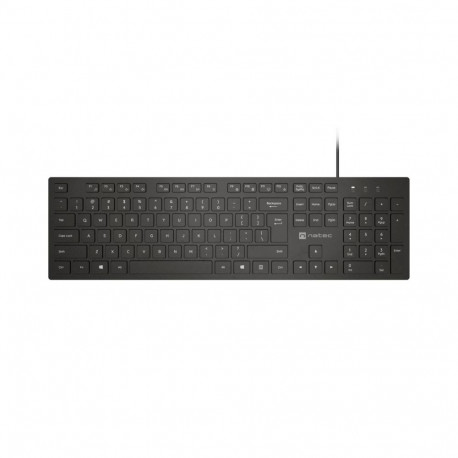Natec Keyboard, Herring Glow, US, Backlit, Wired, White |