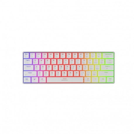 Genesis THOR 660 G2 RBG Mechanical Gaming Keyboard, Gateron Brown Switch,US Layout, Wireless, White 
