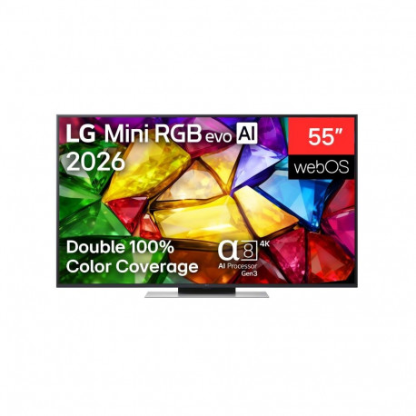 LG 55MRGB87B3B 55" (139 cm) 4K Mini RGB evo Smart TV |