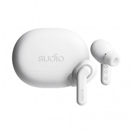 SUDIO Earbuds | E4 Pro | Bluetooth | In-ear | Microphone | Cloud White | Noise canceling | Noise red