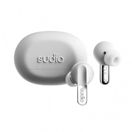 SUDIO Earbuds | N3 Pro | Bluetooth | In-ear | Microphone | Chrome White | Noise canceling | Wireless