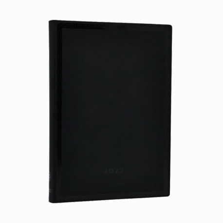 Raamatkalender 2027 Paperblanks Black Edition Bold Midi nädal horisontaalne