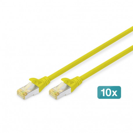 Digitus CAT 6A S/FTP patch-kaablid 2m 10-osaline komplekt, kollased