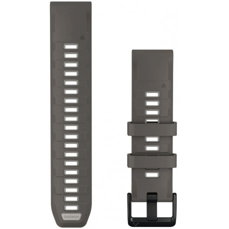 Garmin watch strap QuickFit 22mm fenix 9 Pro, pebble grey/silver