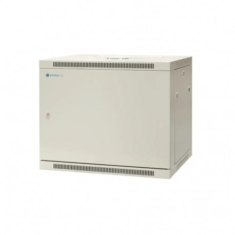 EMITERNET Single hanging cabinet 19'' 9U, full sheet metal door, 600×450×500mm width/depth/height. E