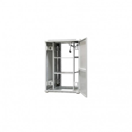 EMITERNET Free-standing frame cabinet EmiterNet Top, 24U, front door sheet metal/glass, 800x800x1180