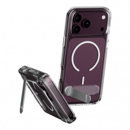 CARE by PanzerGlass tugijalaga ümbris iPhone 17 Pro Max MagSafe, läbipaistev valge