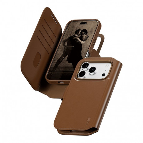 CARE by PanzerGlass rahakotiümbris Tango 2-in-1 MagSafe'iga iPhone 17 Pro, pruun