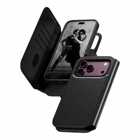 CARE™ by PanzerGlass® rahakotiümbris Tango 2-in-1 MagSafe'iga iPhone 18 Pro Max | 17 Pro Max, must