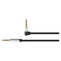 "Python Audiokabel 4-pol. Klinkenst. eins. gew. schwarz 1m"