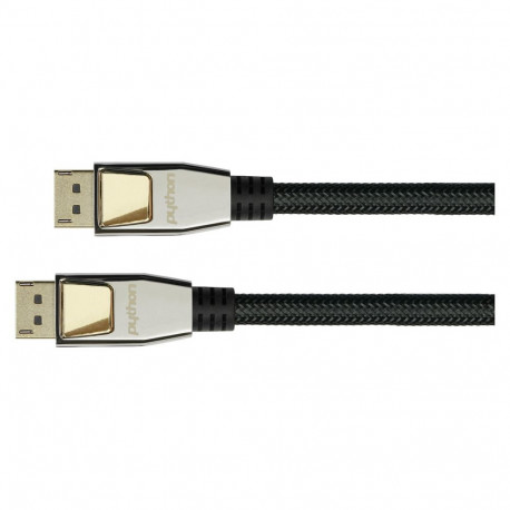 "PYTHON DisplayPort 1.2 Kabel 10m 4K2K UHD vergoldet OFC St./St. schwarz"