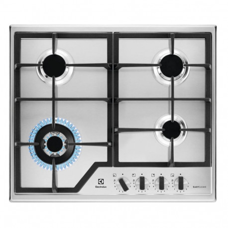 Electrolux gaasipliidiplaat KGS64362XX 60cm 4 põletiga integreeritav, roostevabast terasest