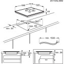 AEG induktsioonpliidiplaat TI64IB10FB integreeritav 60cm 4 keedualaga, must