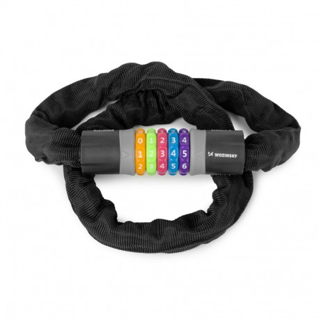 Wozinsky Wozinsky WZR-K1 Chain Bike Lock for 100 cm Code - Black