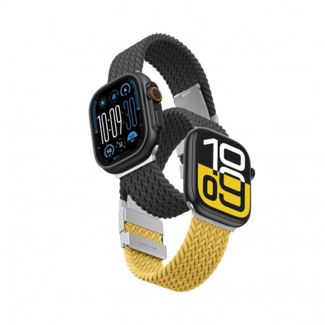 AmazingThing Set of 2 AmazingThing Blend Band for Apple Watch 45/46/49mm - Yellow-Black/Black