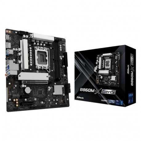 Asrock Mainboard||Intel B860|LGA 1851 (Socket V1)|micro ATX|RAM DDR5-SDRAM|2xSlots|1xNumber of M.2 (