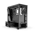 be quiet! Midi-tornkorpus PURE BASE 500 aknaga, must