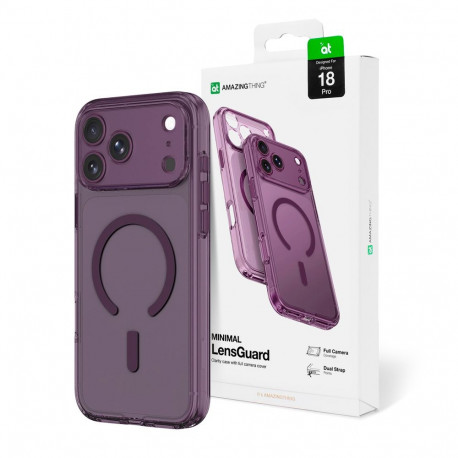 AmazingThing Minimal Mag Lens Case for iPhone 18 Pro with Camera Cover and Lanyard Mount, Compatible
