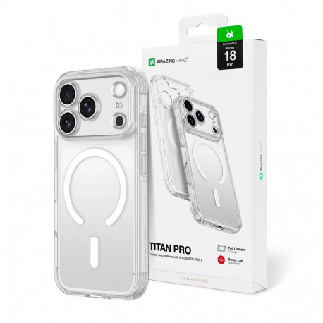 AmazingThing Titan Pro Lens Case for iPhone 18 Pro with Camera Cover and Lanyard Mount, MagSafe Comp