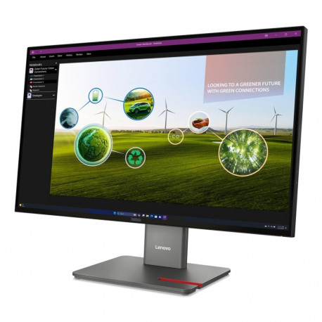 Monitor - Lenovo ThinkVision P27Q-40 27-Inch QHD 120 Hz IPS HDR10 99% sRGB Black
