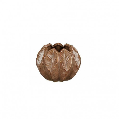 Lillepott Leaf D14 H11.5CM, pruun