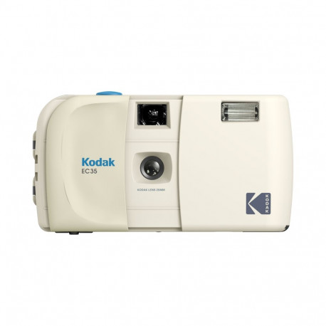 Kodak EC35 Film Camera Vanilla White + Kodak Ultra Max 24 Exp