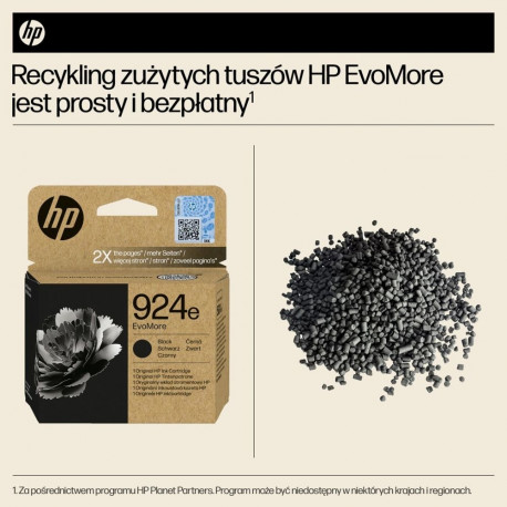 HP tindikassett 924e EvoMore originaalne, must
