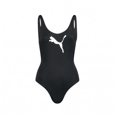 Kostium kąpielowy damski Puma Swim Women Swimsuit 1P czarny 907685 06 L