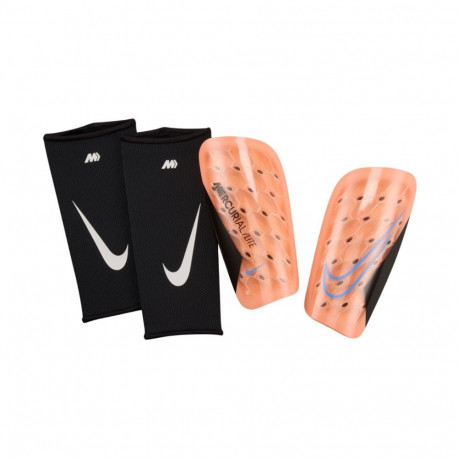 Ochraniacze piłkarskie Nike Mercurial Lite pomarańczowe DN3611 852 XL