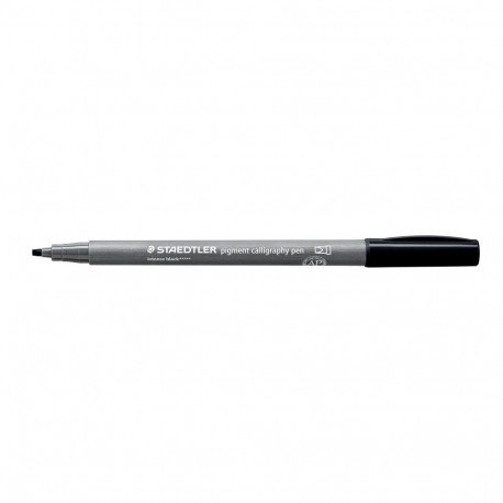 Kalligraafiline marker STAEDTLER 2.0mm must, lõigatud otsaga