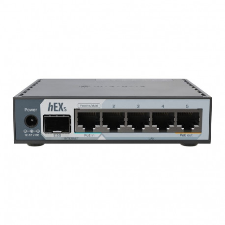 Mikrotik hEX S (2025 version) with RouterOS L4, desktop case |