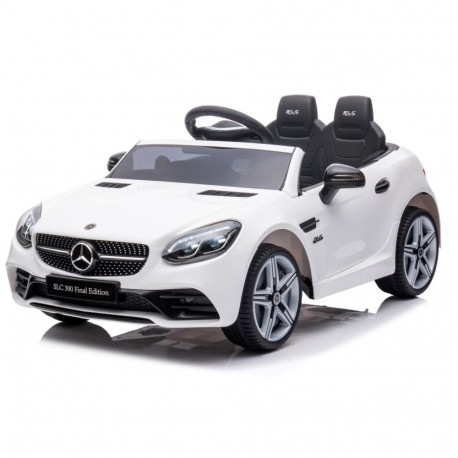 Mercedes BENZ akuauto SLC300 Cabrio helid tuled pult, valge