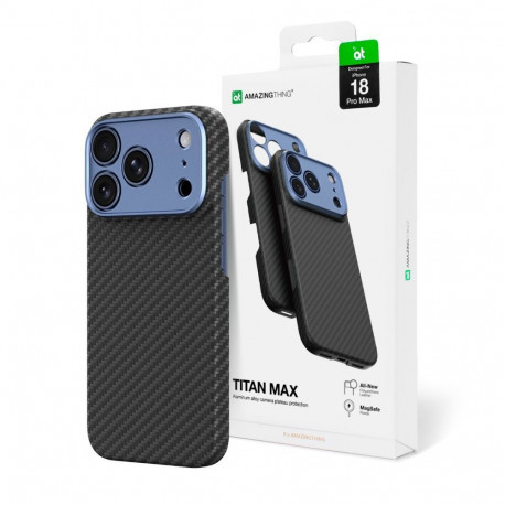 AmazingThing AmazingThing Titan Max Lens Case for iPhone 18 Pro Max Aramid Fiber with Camera Cover, 