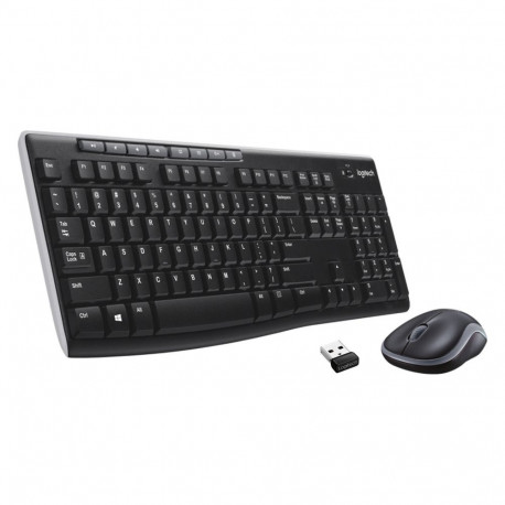 Logitech juhtmevaba klaviatuuri ja hiire komplekt MK270 ES, must