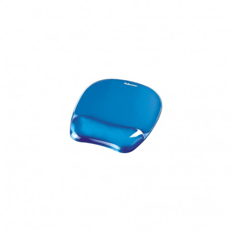 "Fellowes Mauspad-Handgelenkauflage Crystal Gel blau"