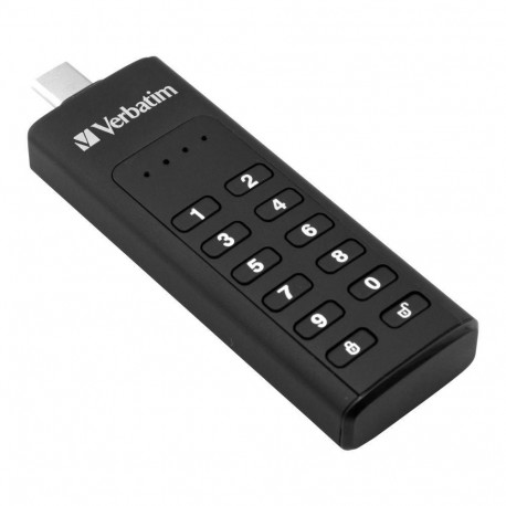 Verbatim Keypad Secure - USB-C Drive with Password Protection and AES-256 HW encryption to protect y