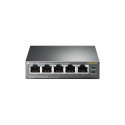 TP-Link võrgulüliti TL-SF1005P haldamata Fast Ethernet (10/100) Power over Ethernet (PoE), must