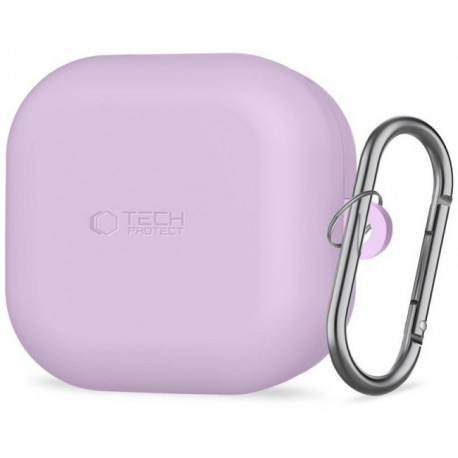 Tech-Protect kaitseümbris Silicone Hook Samsung Galaxy Buds4 Pro, lavender