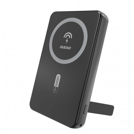 Dudao K14S+ 10000mAh 22.5W Magnetic Power Bank USB-A + USB-C Compatible with MagSafe with Stand - Bl