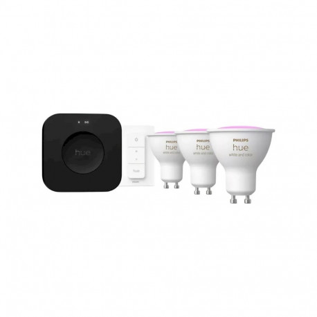 Philips Hue Bridge Pro + 3 x GU10 + dimmer switch Smart Lighting Starter Kit