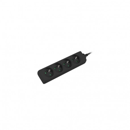 LANBERG POWER STRIP 1M BLACK, 4X 230V PL, UPS