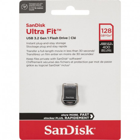 SanDisk mälupulk Cruzer Ultra Fit 128GB USB 3.2 SDCZ430-128G-G46