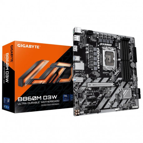 GIGABYTE emaplaat B860M D3W Intel B860 LGA 1851 (Socket V1) micro ATX RAM DDR5-SDRAM 4 mälupesa 2 M.