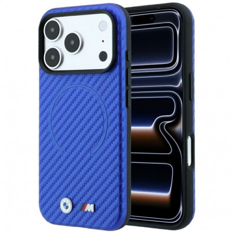 BMW BMW M Carbon Printed Ring MagSafe Case for iPhone 17 Pro Max / 18 Pro Max - Blue